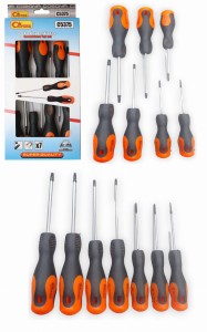 ZESTAW ŚRUBOKRĘTY WKRĘTAKI TORX T6-T30 MAGNES 7SZT