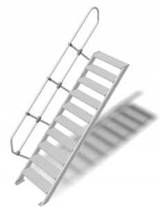 KRAUSE STABILO SCHODY ALUMINIOWE 1X10 2,15X0,80M