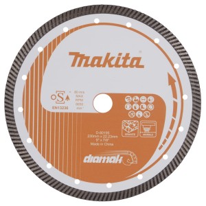 TARCZA DIAMENTOWA DIAMAK NA SUCHO I MOKRO 230mm MAKITA D-80195