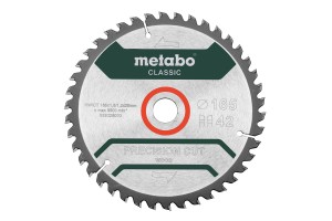 METABO PIŁA TARCZA PRECISION CUT WOOD 165x20 42Z WZ 5° DREWNO MDF 628026000