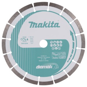 TARCZA DIAMENTOWA NA SUCHO 230x22,23mm MAKITA D-80117