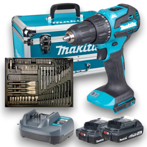 WIERTKO -WKRĘTARKA AKUMULATOROWA 65Nm + OSPRZĘT MAKITA DHP490WVX7