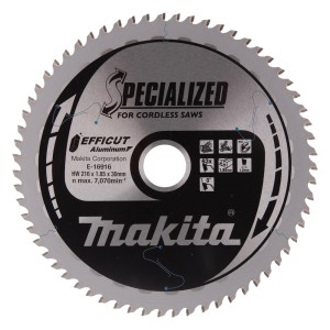 MAKITA E-16916 TARCZA TNĄCA EFFICUT DO ALUMINIUM 216x30mm 63Z x1,85mm