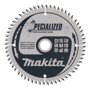 MAKITA B-56720 TARCZA TNĄCA EFFICUT DO PŁYT MDF LAMINATU 165x20mm 60Z x2mm