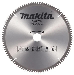 MAKITA TARCZA TNĄCA DO ALUMINIUM 260x30 mm 100Z D-81795