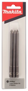KOŃCÓWKI WKRĘTAKOWE PH2 100mm 3szt MAKITA P-53419