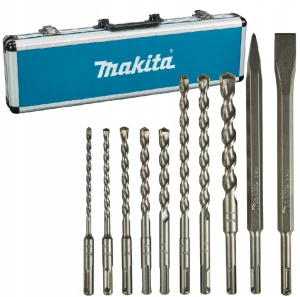 WIERTŁA DO BETONU DŁUTA SZPICAK PŁASKIE SDS+ ZESTAW MAKITA D-71990 ORYGINAŁ