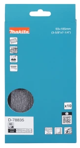MAKITA D-78835 SIATKA SZLIFUJĄCA 93x185mm P80 10szt DO BO007CG