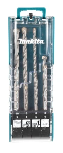 MAKITA ZESTAW WIERTEŁ DO BETONU 8szt. 3/4/5/6/8/10mm UNIWERSALNE E-15861