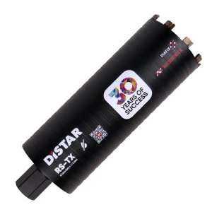 KORONKA DIAMENTOWA DO WIERCENIA NA SUCHO DISTAR RS-TX 1 1/4 UNC 122 mm x300