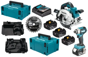 MAKITA DLX2565GJ ZESTAW COMBO 18V ZAKRĘTARKA DTD201 + PILARKA DHS660