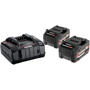 METABO 685051000 ZESTAW ZASILAJĄCY 18V 2x AKU 5,2Ah + ŁADOWARKA ASC 145