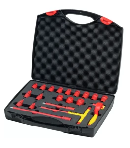 WIHA 43023 ZESTAW KLUCZY NASADOWYCH IZOLOWANYCH 3/8'' 21cz GRZECHOTKA