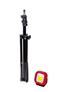 PRO LD061 REFLEKTOR AKU COB LED 800Lm ZE STATYWEM 1,6m IP43